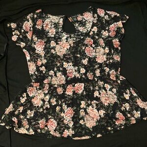 Torrid Floral Lace Top